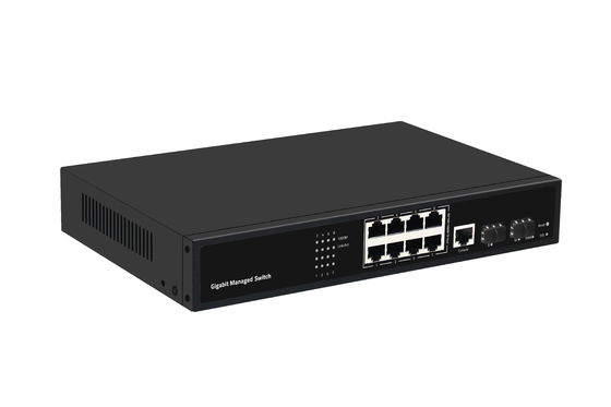 Commutateur Ethernet de bureau géré L2 à 8 ports Gigabit à fibre optique