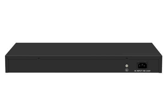 Commutateur fibre Ethernet 24 ports 10G prix usine Commutateur réseau géré L3 de bureau AC100-240V 1U Rack