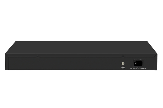 Commutateur fibre Ethernet 24 ports 10G prix usine Commutateur réseau géré L3 de bureau AC100-240V 1U Rack