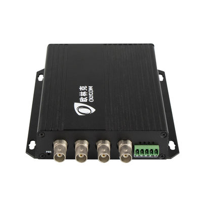 Convertisseur optique vidéo 4 canaux standard définition analogique BNC vers fibre avec RS485 20KM