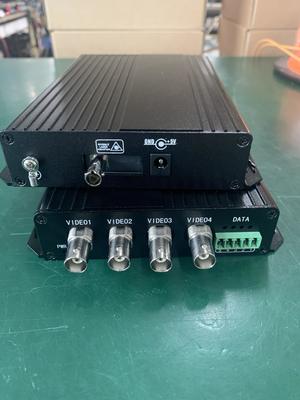Convertisseur optique vidéo 4 canaux standard définition analogique BNC vers fibre avec RS485 20KM