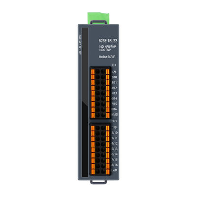 Modbus-TCP bus PAL Système d'entrée/sortie 16DI+16DO PNP DC24V Entrée 2RJ45 IP20 pour le contrôle industriel
