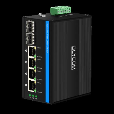 Commutateur Poe solaire à 6 ports, entrée DC12-48V, commutateur Ethernet industriel 120w pour énergie solaire/coffre/système VoIP/système de sécurité CCTV