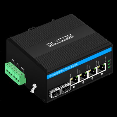Commutateur Poe solaire à 6 ports, entrée DC12-48V, commutateur Ethernet industriel 120w pour énergie solaire/coffre/système VoIP/système de sécurité CCTV