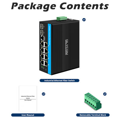 Switch Ethernet managé robuste Vitesse chipset 2 SFP 8 RJ45 switch ethernet industriel avec gestion SNMP