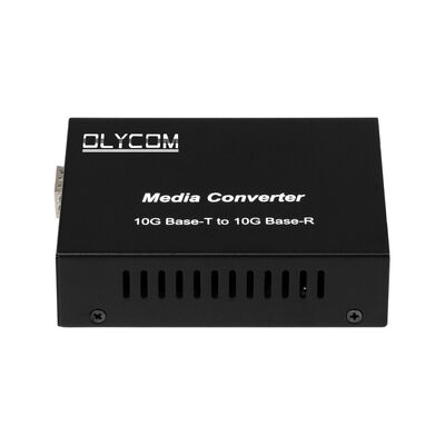 Convertisseur de média fibre optique non géré 10G SFP+ avec commutateur DIP pour centre de données et dorsale LAN