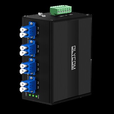 Commutateur de contournement à fibre optique avec connecteur LC/SC à double entrée de puissance CA/CC et type de fibre SM/MM pour une fiabilité élevée
