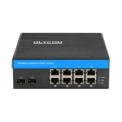 8 ports robustes Gigabit PoE Switch SFP Fibre Uplink Réseau non géré CE sans ventilateur