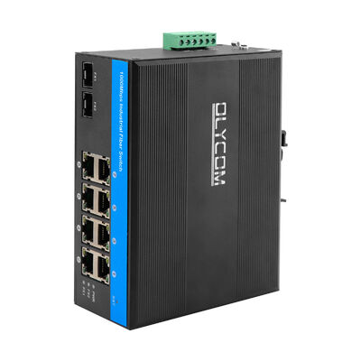 8 ports robustes Gigabit PoE Switch SFP Fibre Uplink Réseau non géré CE sans ventilateur
