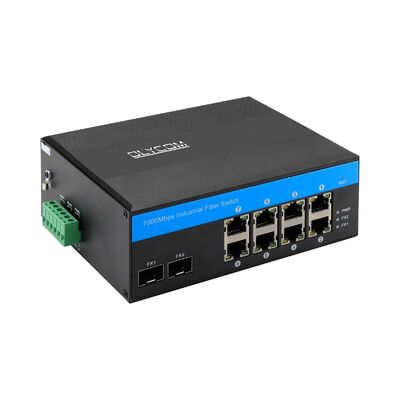 8 ports robustes Gigabit PoE Switch SFP Fibre Uplink Réseau non géré CE sans ventilateur