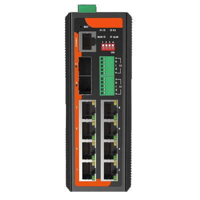Commutateur PoE industriel 8 ports série sur Ethernet Gigabit réseau L2+ ERPS géré CE