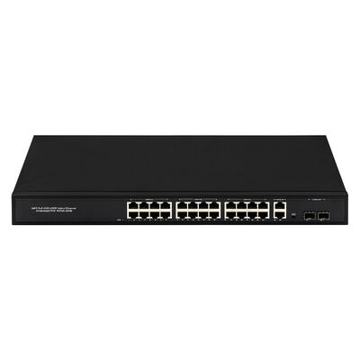 24 Port Gigabit PoE Switch With 2 SFP/RJ45 Uplinks 300W Unmanaged 220V Input CE