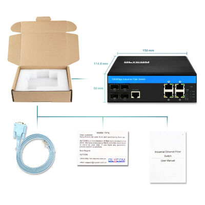 Commutateur Ethernet géré L2 8 ports avec liaisons montantes SFP 1G/2.5G, qualité industrielle, CE FCC