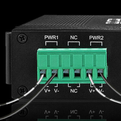 Switch PoE Industriel 4 Ports Fast Ethernet 10/100Mbps Non Géré Monté sur Rail DIN Sans Ventilateur