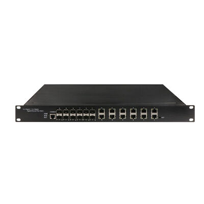 Switch PoE Géré L2 L3 24 Ports 2.5G Fibre Gigabit Budget Puissance 500W Alimentation CA