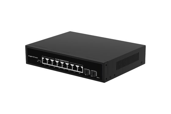 8 ports Gigabit PoE Commutateur SFP Uplink AC alimenté non géré 120W Budget sans ventilateur