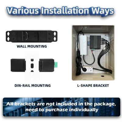 Switch PoE Solaire Industriel DC12-48V 240W Switch Réseau Web Géré pour Systèmes de Vidéosurveillance