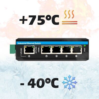 Switch PoE Solaire Industriel DC12-48V 240W Switch Réseau Web Géré pour Systèmes de Vidéosurveillance