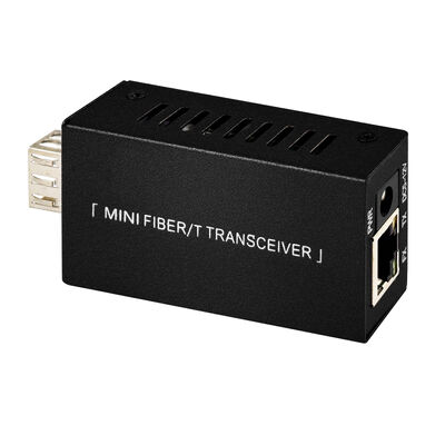 Convertisseur de médias en fibre optique mini Gigabit DC5V DC12V Compact Size 20KM Extension CE