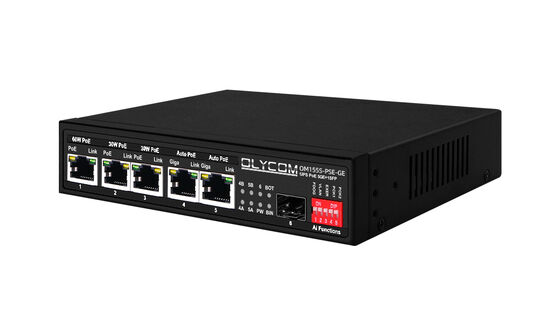 Commutateur PoE Gigabit, contrôleur de Charge solaire MPPT, Fiber optique SFP, entrée DC12V/DC24V/DC48V