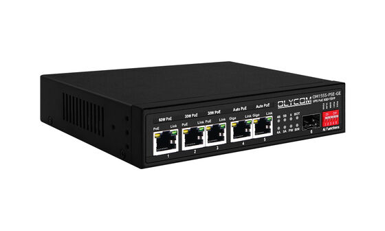 Commutateur PoE Gigabit, contrôleur de Charge solaire MPPT, Fiber optique SFP, entrée DC12V/DC24V/DC48V