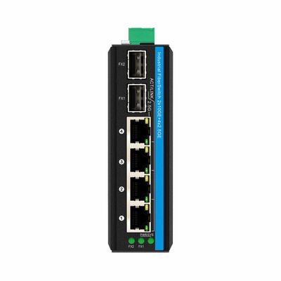 2.5G Industrial PoE Switch 4 Port avec 10G Uplinks non géré par Realtek basé sur le DIN Rail