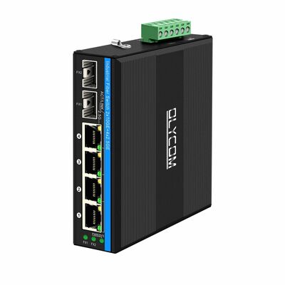 2.5G Industrial PoE Switch 4 Port avec 10G Uplinks non géré par Realtek basé sur le DIN Rail