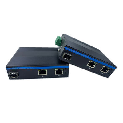 Commutateur de réseau de qualité industrielle 10/100m 1 Sfp 2 Rj45 Commutateur de réseau non géré IP40 DC 9-36V
