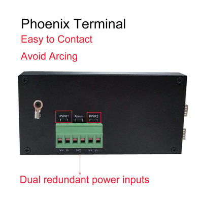 Commutateur industriel 12VDC 8 Ports, degré de protection IM-FS180GW Commutateur Ethernet Din Rail