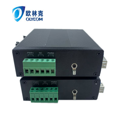 Convertisseur de médias robuste Poe 15.4W 30W 10/100m Ethernet rapide Ce Din Rail non géré