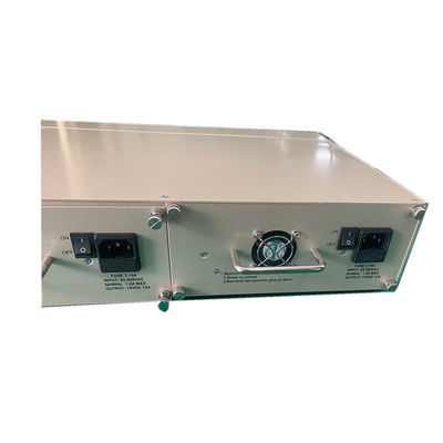 Châssis de rack pour convertisseurs de médias à 16 emplacements, double alimentation AC/DC, taille 2U, non géré, certifié CE, RoHS, FCC