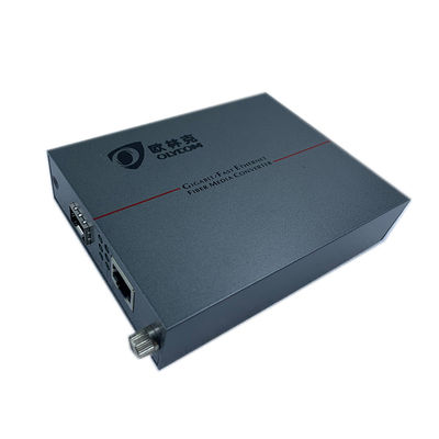 C.C 5V1A a entré le convertisseur optique SFP de médias d'Ethernet de fibre dans Rj45 MDI automatique