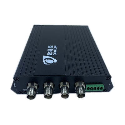 CVI TVI Convertisseur optique numérique audio vidéo 4 ports Moniteur industriel Noir