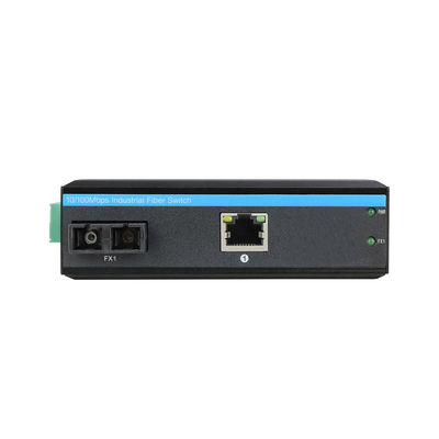 Convertisseur multimédia Ethernet rapide industriel SC Fibre fixe SM/MM Non géré 6KV CE