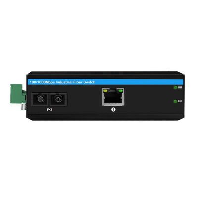 40 km convertisseur de médias Gigabit Ethernet SC Fibre mode unique non géré boîtier robuste CE FCC