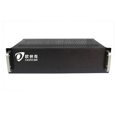 Convertisseur de vidéo-média châssis 3U rack pour convertisseur optique vidéo double entrée de puissance