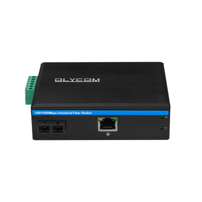Convertisseur multimédia industriel PoE de 60 km Gigabit Ethernet SC Fibre Duplex non géré Mini taille