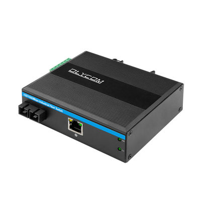 Convertisseur multimédia industriel PoE de 60 km Gigabit Ethernet SC Fibre Duplex non géré Mini taille