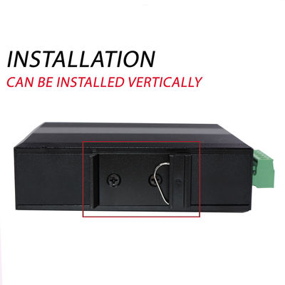 Convertisseur multimédia industriel PoE de 60 km Gigabit Ethernet SC Fibre Duplex non géré Mini taille