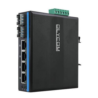 Commutateur réseau industriel 6 ports Fast Ethernet 10/100 Mbps Réseau fibre optique Realtek Non géré