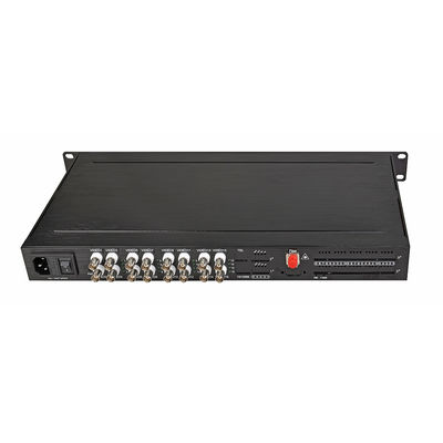 HD 1080P AHD CVI TVI Vidéo en fibre numérique Convertisseur optique 16 ports AC 220V Entrée
