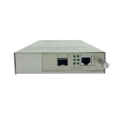 Convertisseur de médias PoE SFP Fibre optique 10/100M Ethernet Budget non géré 30W