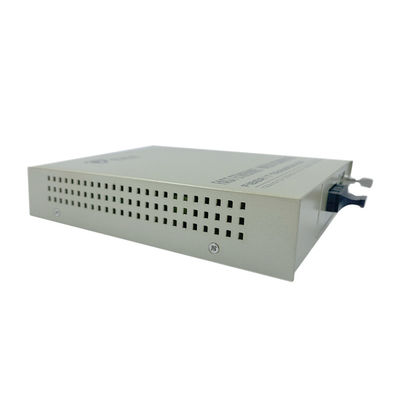 Convertisseur de médias PoE SFP Fibre optique 10/100M Ethernet Budget non géré 30W