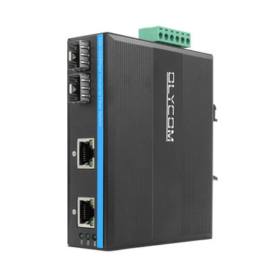 Commutateur réseau industriel Olycom 100M/1G SFP fibre optique non géré sans ventilateur IP40 DC12V