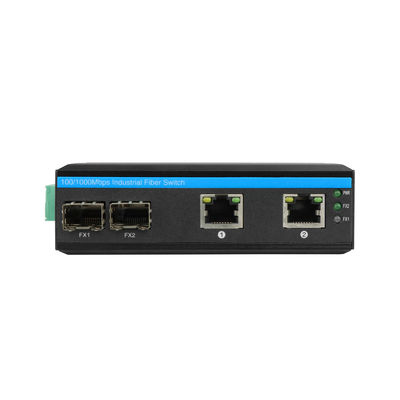 Commutateur réseau industriel Olycom 100M/1G SFP fibre optique non géré sans ventilateur IP40 DC12V