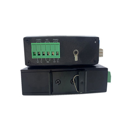 Convertisseur de médias PoE industriel 15.4W 30W Ethernet rapide non géré DIN Rail CE Mini taille