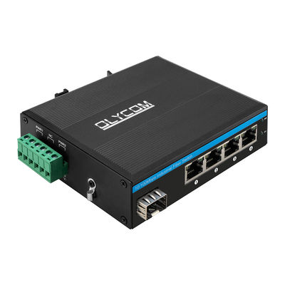 Switch Ethernet industriel non géré 5 ports 10/100 Mbps Réseau robuste Sans ventilateur Fibre SFP CE