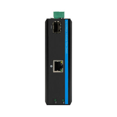 Convertisseur multimédia Ethernet industriel Fibre SFP 10/100 Mbps boîtier robuste non géré