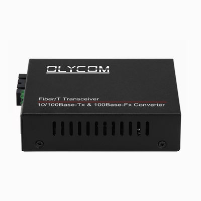 10/100M PoE Convertisseur de médias Fibre optique Ethernet 48V SC Double fibre Pour IPC CE