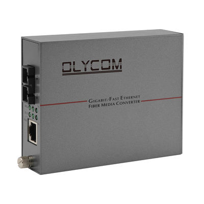 convertisseur de médias de fibre de Sc de 20km, convertisseur de PSE Gigabit Ethernet